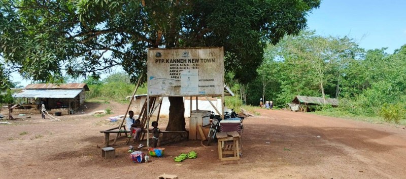 L'entrée du camp de PTP
