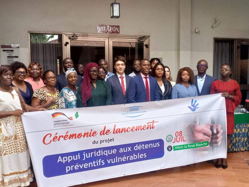Appui juridique aux détenus préventifs vulnérables: Le projet lancé dans les juridictions d'appel d'Abidjan, Bouaké et Daloa