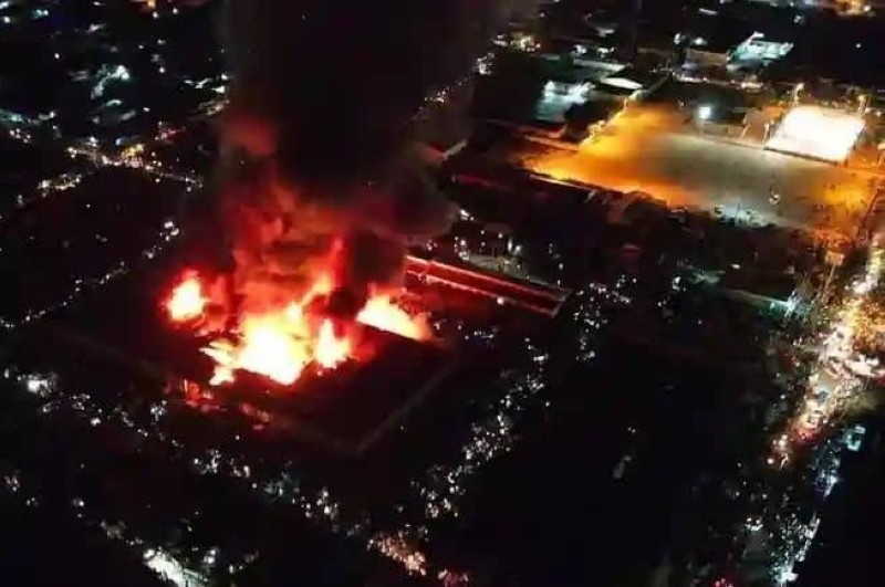 L'incendie sur le marché de Bondoukou