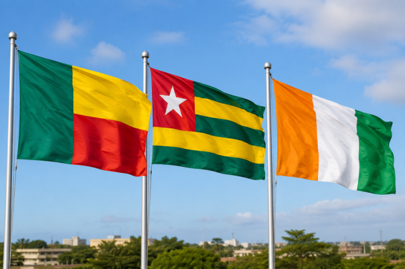 Bénin, togo, côte d'ivoire