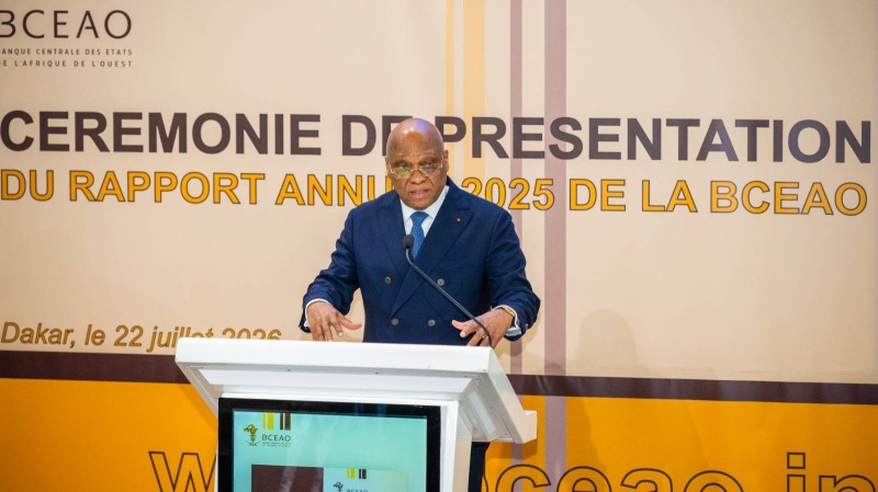 Le gouverneur de la Bceao, Jean-Claude Brou, a présenté avec beaucoup de satisfécit le bilan des activités de l’année écoulée. (Ph: Dr)