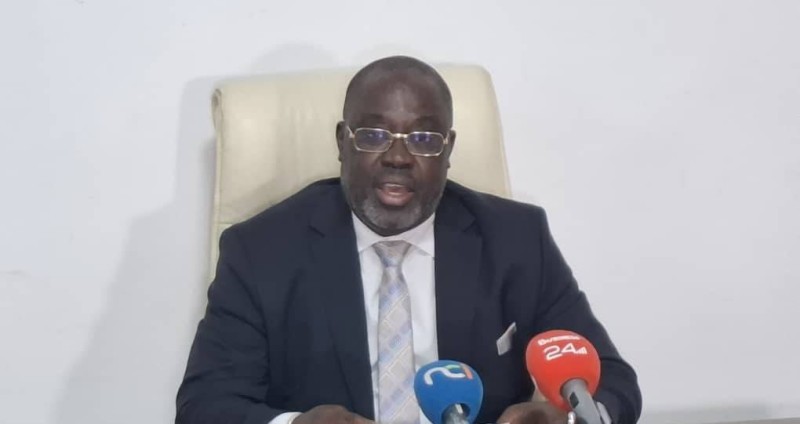Le président de l'institution, le Pr Coulibaly Lacina