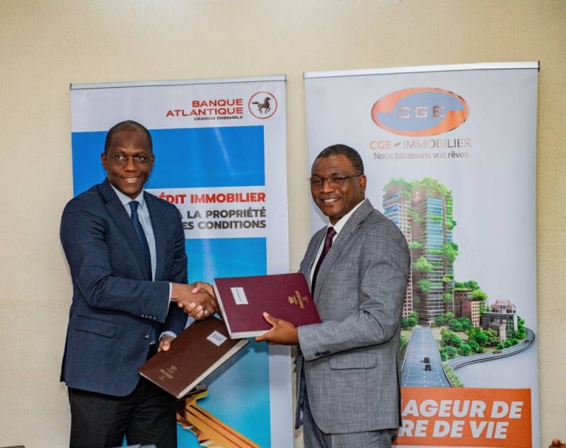 Burkina Faso/Accès à la propriété : Banque Atlantique et Cge Immobilier scellent un partenariat